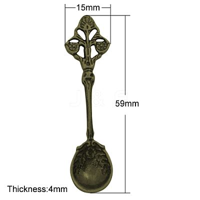 Tibetan Style Alloy Big Pendants TIBEP-A19597-S-FF-1