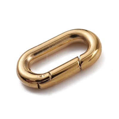 Ion Plating(IP) 304 Stainless Steel Spring Gate Rings STAS-G309-05G-1