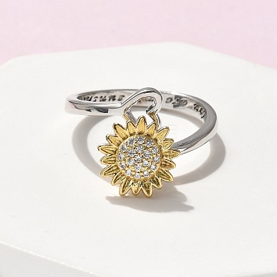 Rotatable Open Finger Rings for Women LS-RJEW-H245-02PG-1