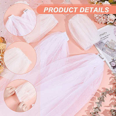 Detachable Polyester Wedding Dress Straps AJEW-OC0004-84-1
