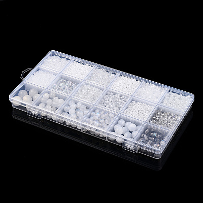 DIY 18 Style Resin & Acrylic Beads Jewelry Making Finding Kit DIY-NB0012-04J-1