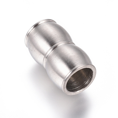 Tarnish Resistant 304 Stainless Steel Magnetic Clasps with Glue-in Ends STAS-G203-03P-1