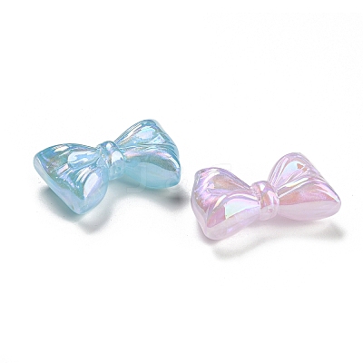Iridescent Plating Acrylic Beads MACR-K353-38B-1