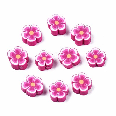 Handmade Polymer Clay Beads CLAY-S096-006J-1
