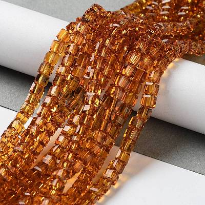 Glass Bead Strands GLAA-R041-4x4mm-12-1