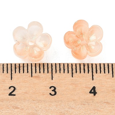 Dyed & Heated Glass Bead Caps GLAA-C042-01A-1