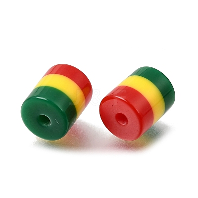 Opaque Stripe Resin Beads RE-CBA0A57-13B-1