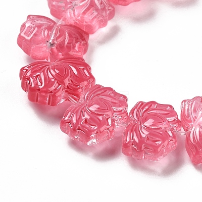 Transparent Glass Beads Strands GLAA-F114-01K-1