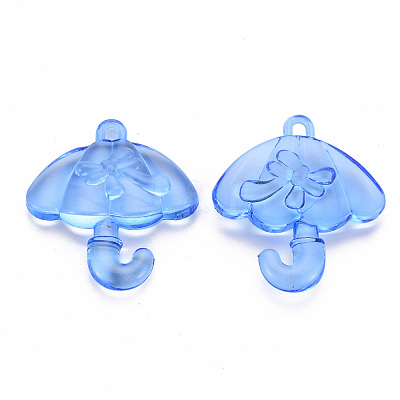 Transparent Acrylic Pendants TACR-T024-01B-940-1
