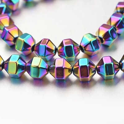 Electroplate Non-magnetic Synthetic Hematite Bead Strands G-F300-29B-02-1