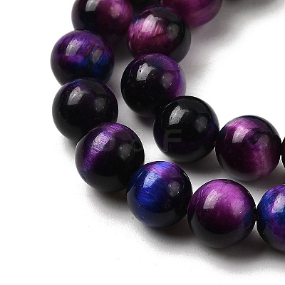 Natural Tiger Eye Beads Strands G-F561-8mm-B07-1