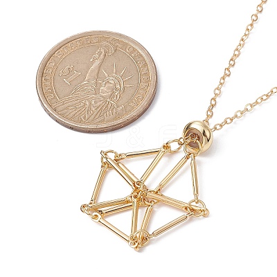 Stainless Steel Macrame Pouch Empty Stone Holder for Pendant Necklace Making NJEW-JN04532-01-1