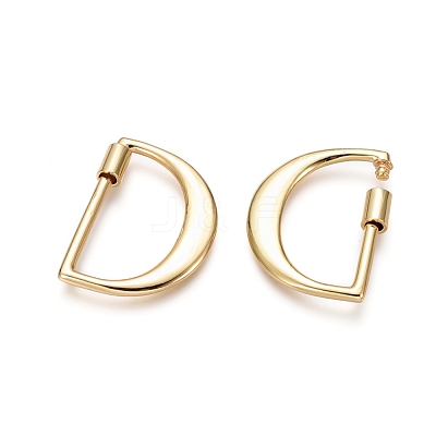 Brass Screw Carabiner Lock Charms KK-I663-01G-D-1