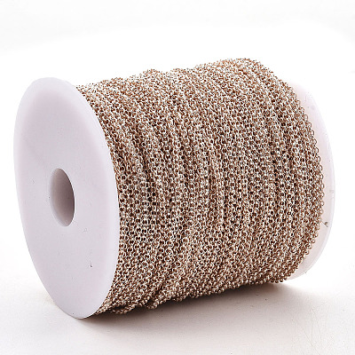 Soldered Brass Coated Iron Rolo Chains CH-S125-08A-RG-1