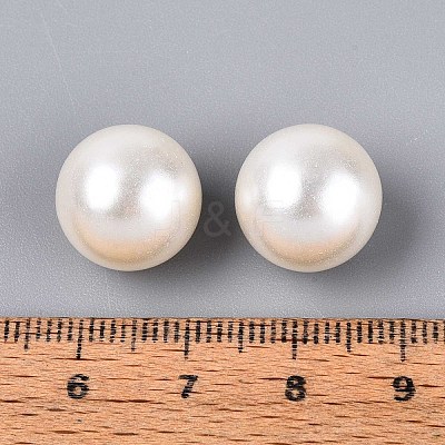 ABS Imitation Pearl Acrylic Beads OACR-S011-14mm-01-1