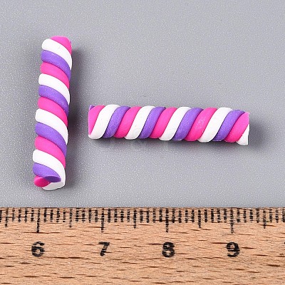 Handmade Polymer Clay Beads CLAY-N012-02E-1