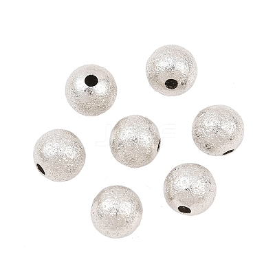 Brass Textured Beads KK-R012-8mm-P-1