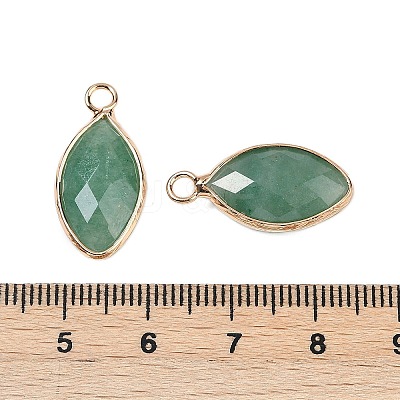 Natural Green Strawberry Quartz Faceted Pendants G-G193-01G-05-1