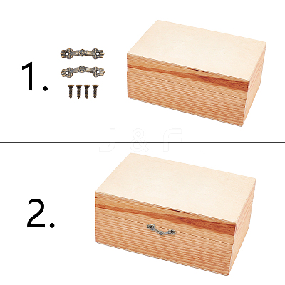 Flower Wooden Box Pull Handle IFIN-CA0001-04AB-1