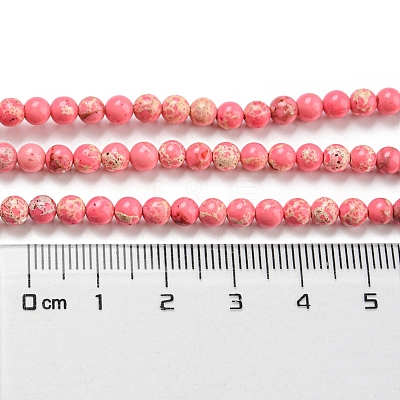 Synthetic Imperial Jasper Dyed Beads Strands G-D077-A01-03K-1