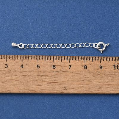Rack Plating Brass Ends with Chain and Clasps KK-F873-01S-02-1