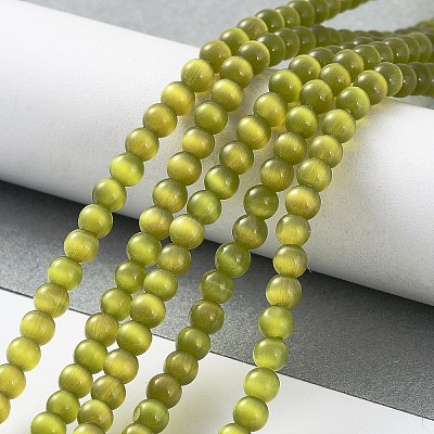 Cat Eye Beads Strands CE-F022-4mm-04-1
