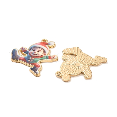 Christmas Alloy Enamel Pendants ENAM-K069-44E-G-1