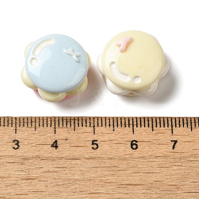 Opaque Resin Imitation Food Decoden Cabochons RESI-H165-01-1