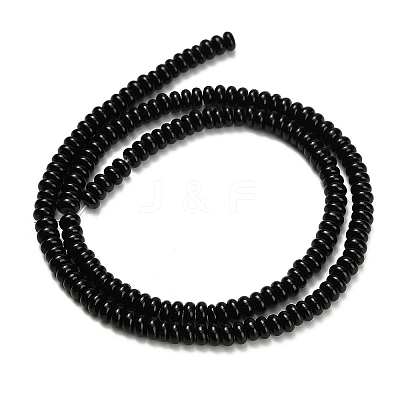 Natural Black Onyx Beads Strands G-L635-A01-4x2mm-01-1