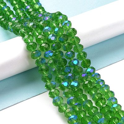 Electroplate Glass Beads Strands LS-EGLA-A034-T8mm-L08-1