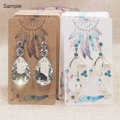 Cardboard Earring Display Cards CDIS-F003-08B-1