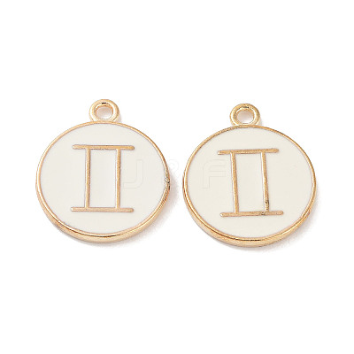 (Defective Closeout Sale: Yellowing) Alloy Enamel Pendants ENAM-XCP0001-38D-1