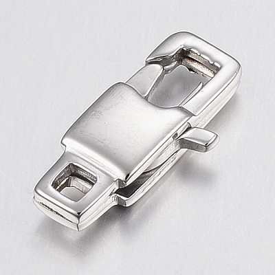 Tarnish Resistant 304 Stainless Steel Lobster Claw Clasps X-STAS-K167-03P-1