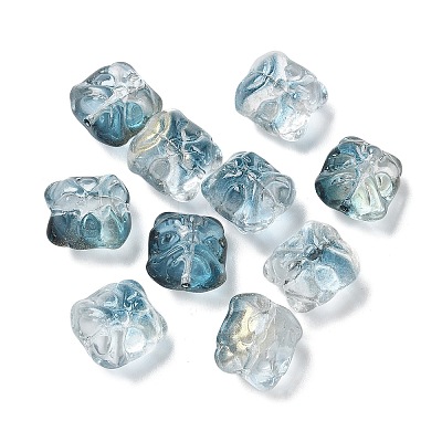 Baking Paint Transparent Glass Beads GLAA-C035-01-1