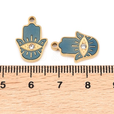 304 Stainless Steel Enamel Pendants STAS-Z190-06G-01-1