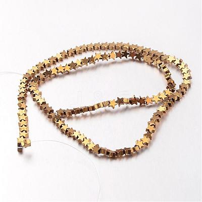 Electroplate Non-magnetic Synthetic Hematite Bead Strands G-F300-24A-03-1