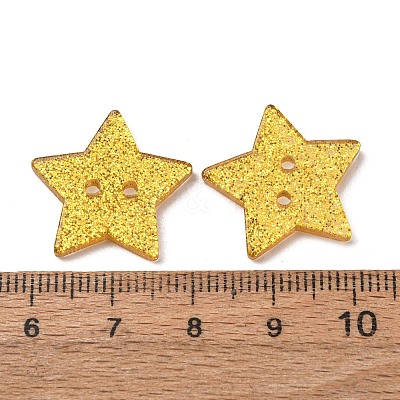 2-Hole Transparent Resin Buttons LS-RE-CBAEB16-09-1
