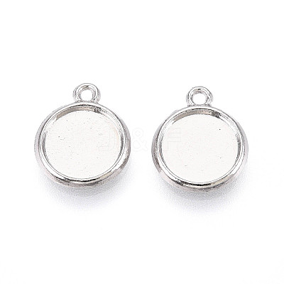 Tibetan Style Alloy Charms Cabochon Settings PALLOY-N178-12AS-A-1