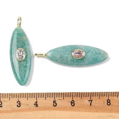 Natural Amazonite Pendants G-D357-01A-1