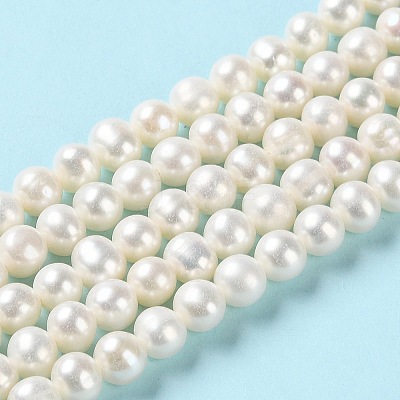 Natural Cultured Freshwater Pearl Beads Strands PEAR-E018-48-1