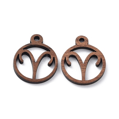 Walnut Wood Laser Cut Pendants WOOD-Q051-07G-1