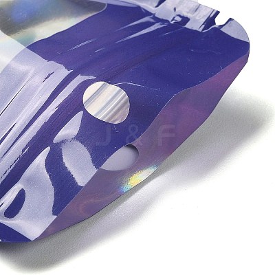 Rectangle Glitter Holographic PVC Resealable Packaging Bags ABAG-P011-01B-03-1