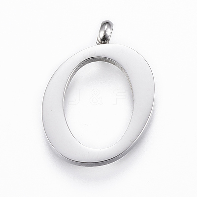 Tarnish Resistant 304 Stainless Steel Pendants STAS-F129-O-P-1