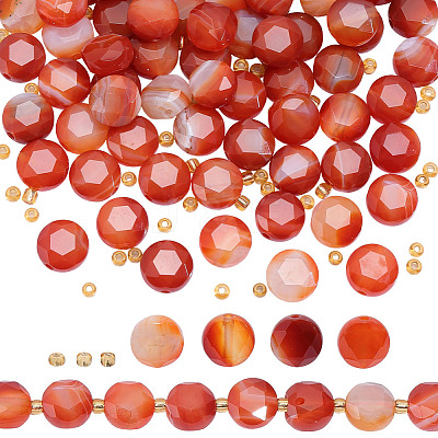 2 Strands Natural Red Agate Beads Strands G-DR0001-06-1