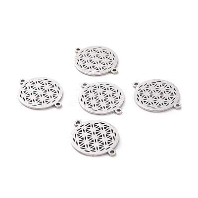 Non-Tarnish 201 Stainless Steel Sacred Geometric Links STAS-S105-JN900-1