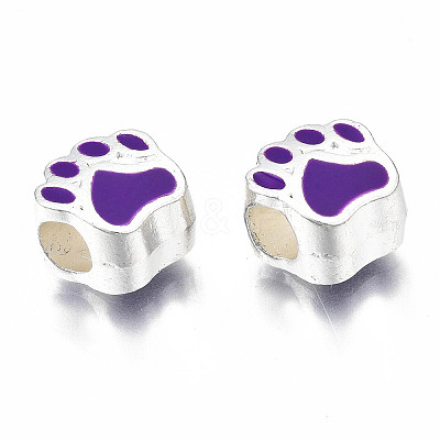 Alloy Enamel European Beads MPDL-T005-003C-RS-1