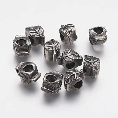 Ion Plating(IP) 304 Stainless Steel European Beads STAS-J022-148AS-1
