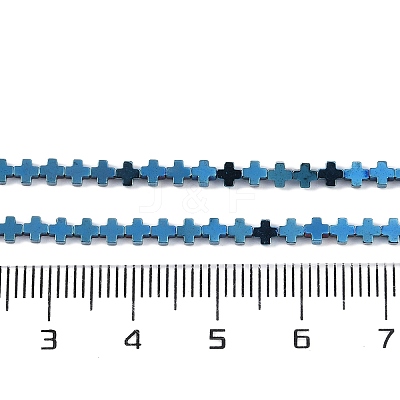 Electroplated Synthetic Non-magnetic Hematite Beads Strands G-J211-A02-01-1