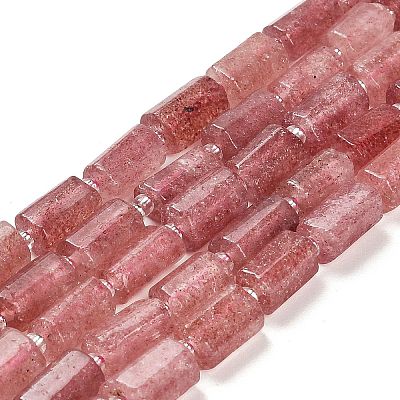 Natural Strawberry Quartz Beads Strands G-G068-A15-01-1