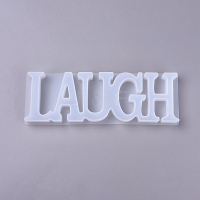 DIY Word Laugh Silicone Molds DIY-K017-05-1